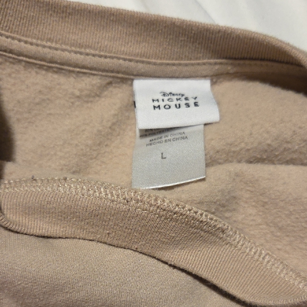 Disney Tan and Pink Mickey & Minnie Hoodie - Picture 2 of 2